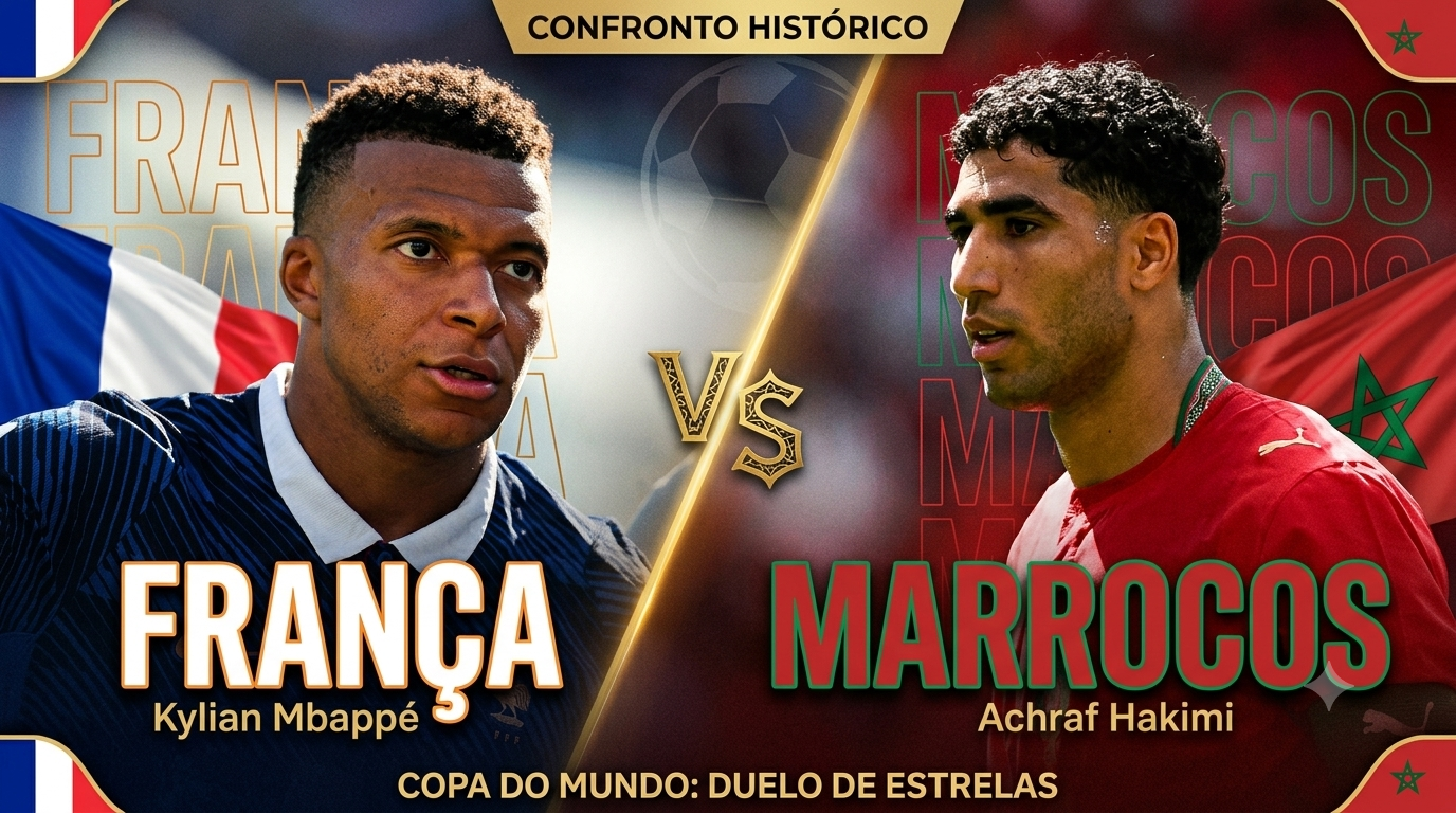 França x Marrocos hoje: Craques, favoritismo e o peso da história nas quartas da Copa 2026